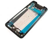 Black front / central housing with frame for Asus Zenfone 6, ZS630KL